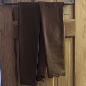Bagatelle Brown Leather skinny legging Pants